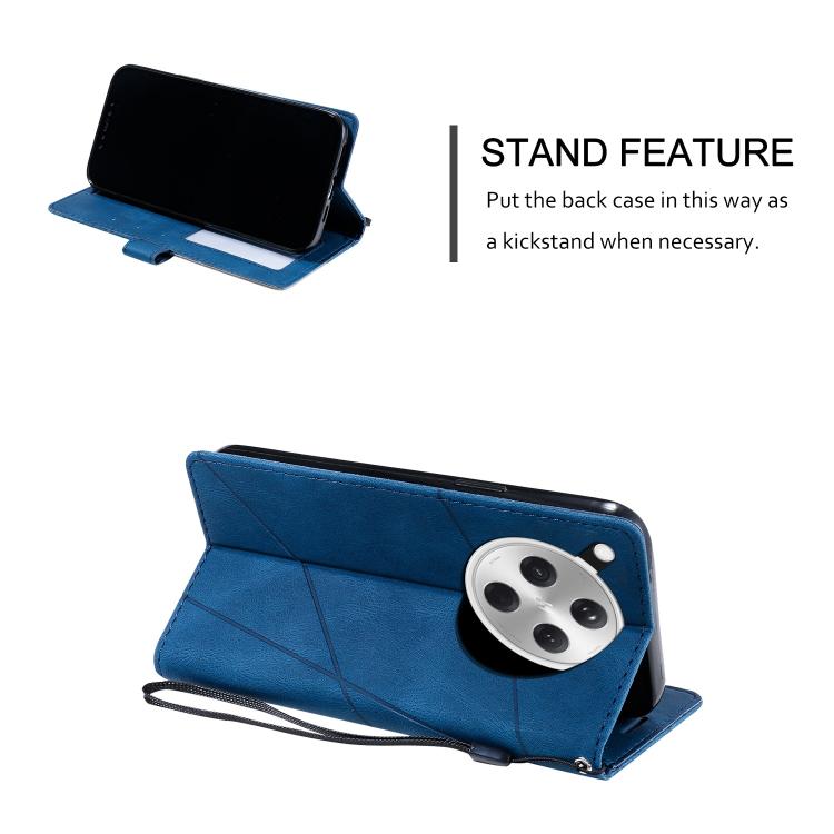For OPPO Find X8 5G Skin Feel Splicing Leather Phone Case