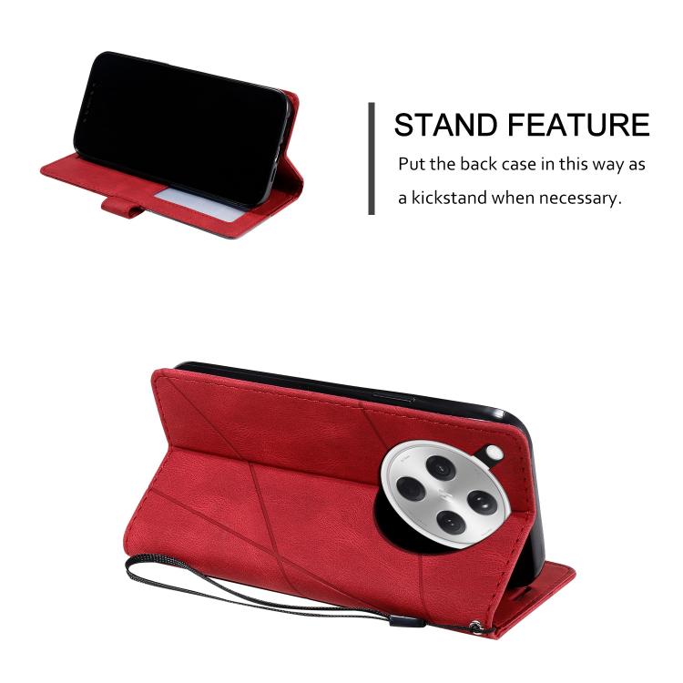 For OPPO Find X8 5G Skin Feel Splicing Leather Phone Case