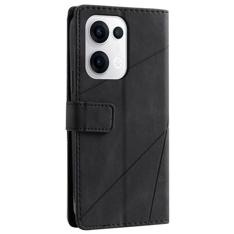 For OPPO Reno13 5G Skin Feel Splicing Leather Phone Case