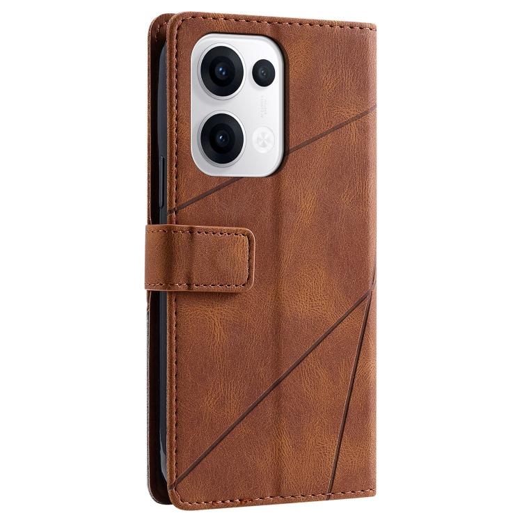 For OPPO Reno13 5G Skin Feel Splicing Leather Phone Case