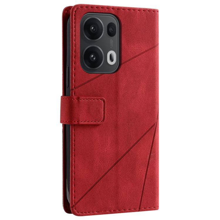 For OPPO Reno13 Pro 5G Skin Feel Splicing Leather Phone Case