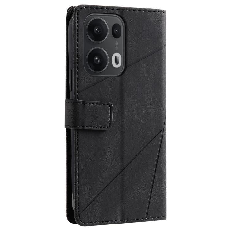 For OPPO Reno13 Pro 5G Skin Feel Splicing Leather Phone Case