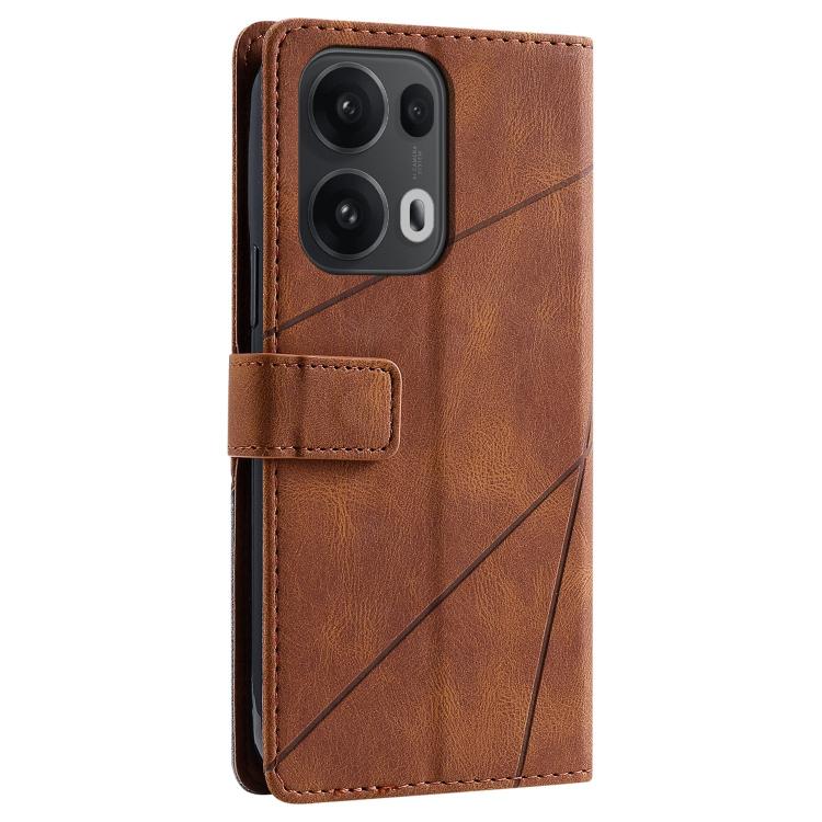For OPPO Reno13 Pro 5G Skin Feel Splicing Leather Phone Case