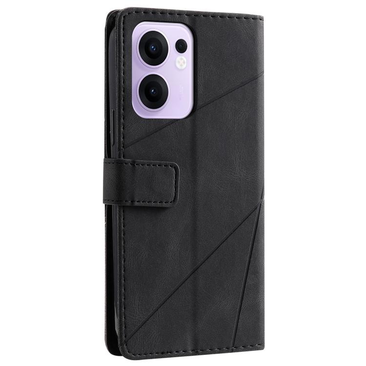 For OPPO Reno13 F 5G Global/ 4G India Skin Feel Splicing Leather Phone Case