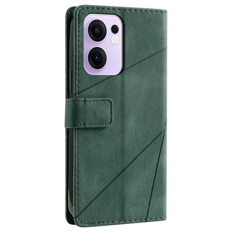 For OPPO Reno13 F 5G Global/ 4G India Skin Feel Splicing Leather Phone Case