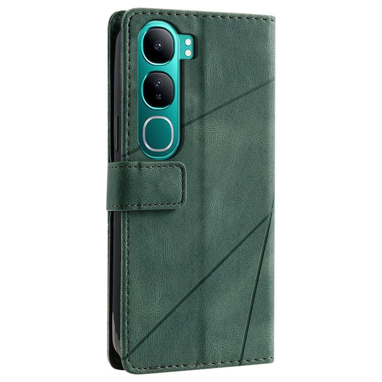For vivo Y300 5G / V40 Lite IND Skin Feel Splicing Leather Phone Case