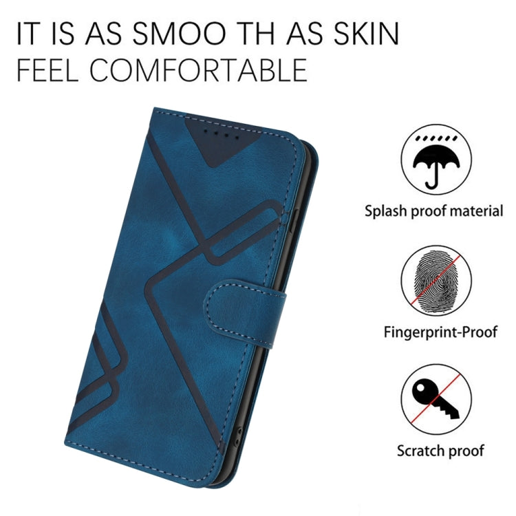 For Honor 200 Pro Line Pattern Skin Feel Leather Phone Case