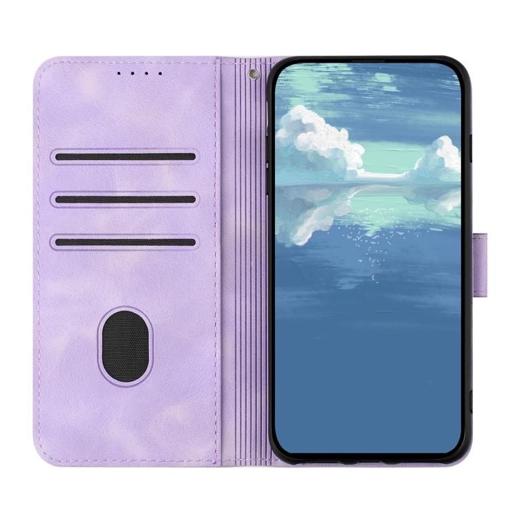 For Honor Play 60A 5G Line Pattern Skin Feel Leather Phone Case