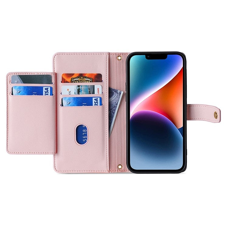 For Honor Magic6 5G Sheep Texture Cross-body Zipper Wallet Leather Phone Case