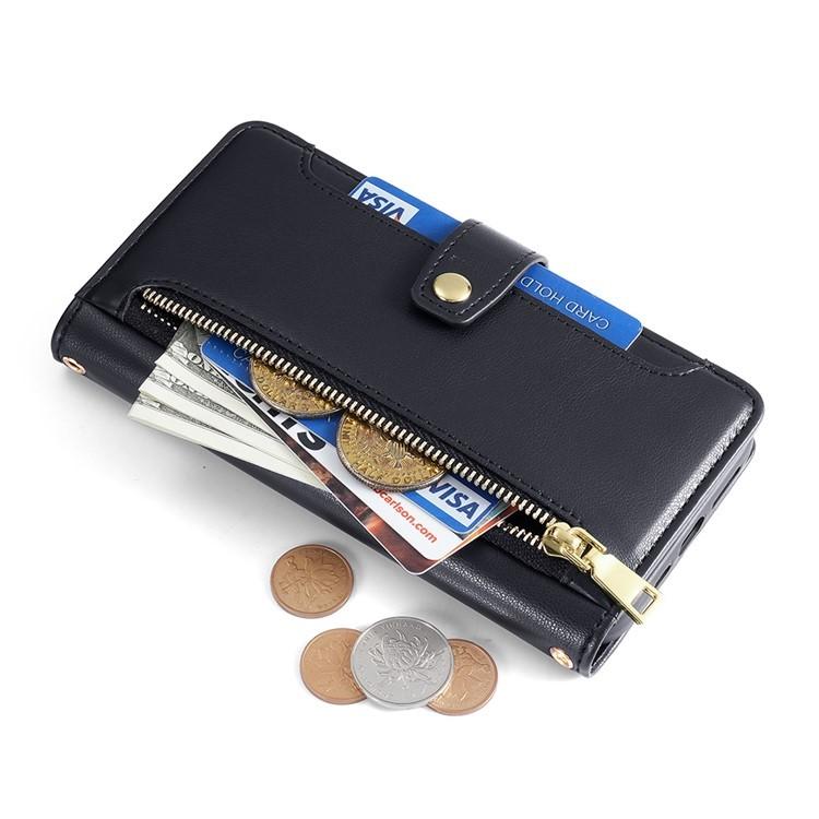 For OnePlus Ace 6 Sheep Texture Cross-body Zipper Wallet Leather Phone Case