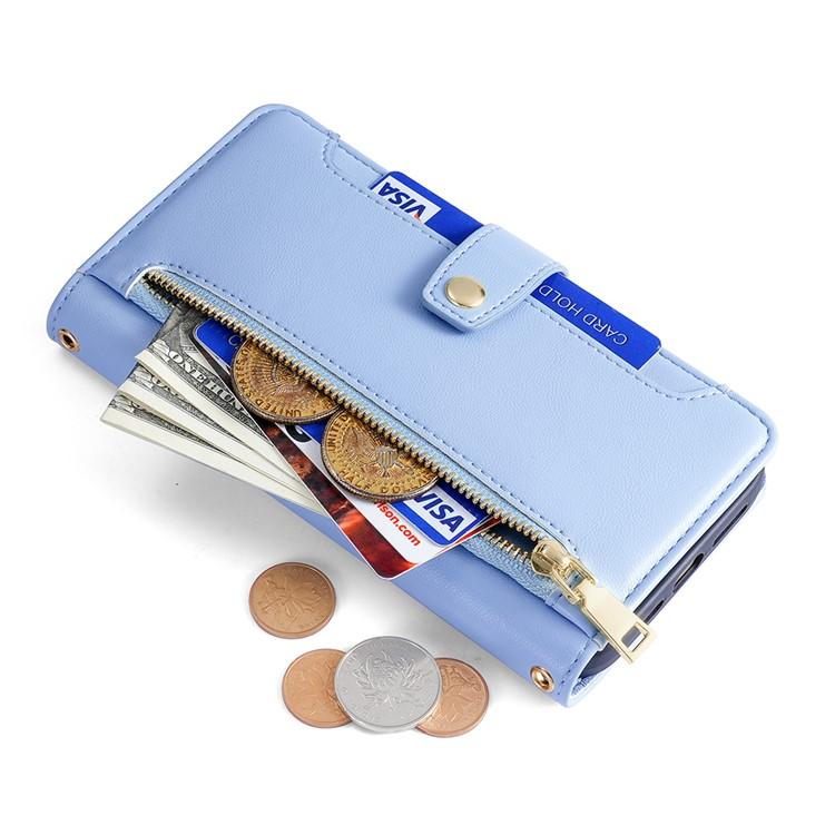 For OnePlus Ace 6 Sheep Texture Cross-body Zipper Wallet Leather Phone Case