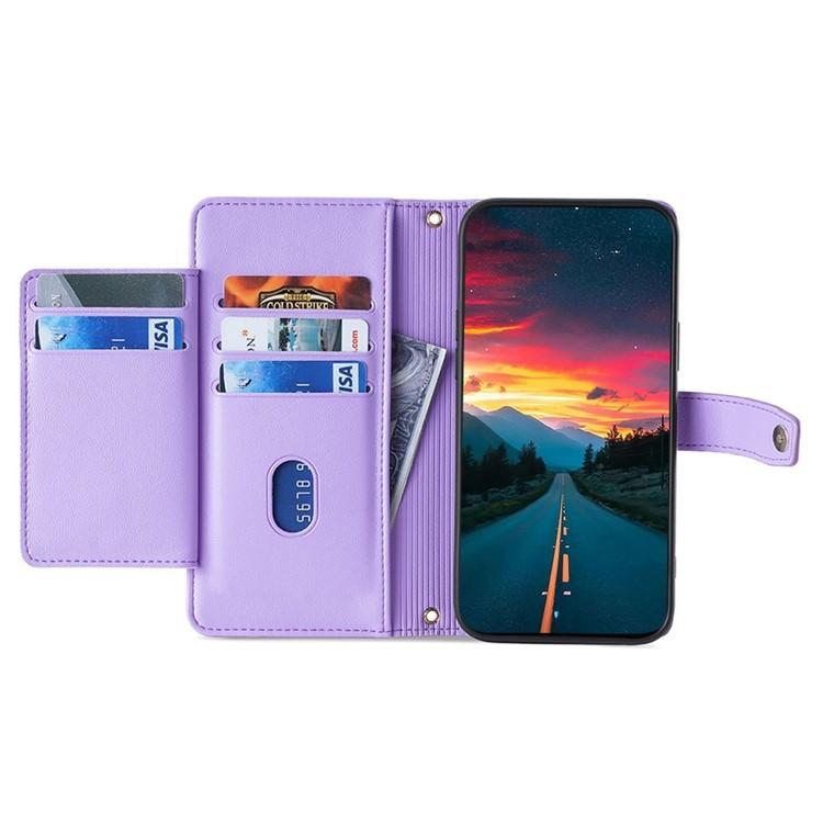 For OnePlus Ace 6 Sheep Texture Cross-body Zipper Wallet Leather Phone Case