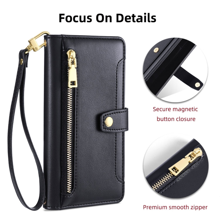 For Huawei Pura 70 Pro / 70 Pro+ 5G Sheep Texture Cross-body Zipper Wallet Leather Phone Case