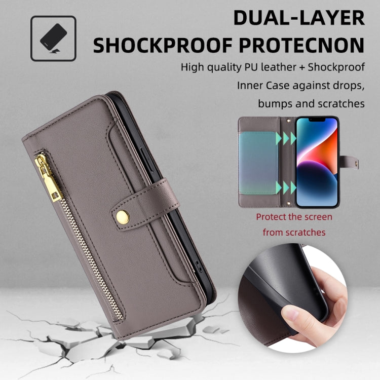 For Huawei Pura 70 Pro / 70 Pro+ 5G Sheep Texture Cross-body Zipper Wallet Leather Phone Case