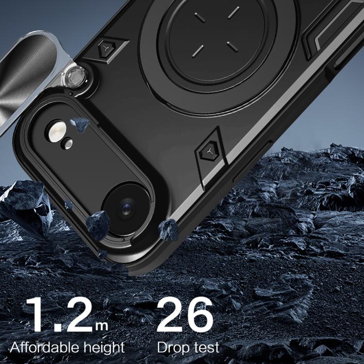 For iPhone Air CD Texture Sliding Camshield Magnetic Holder Phone Case