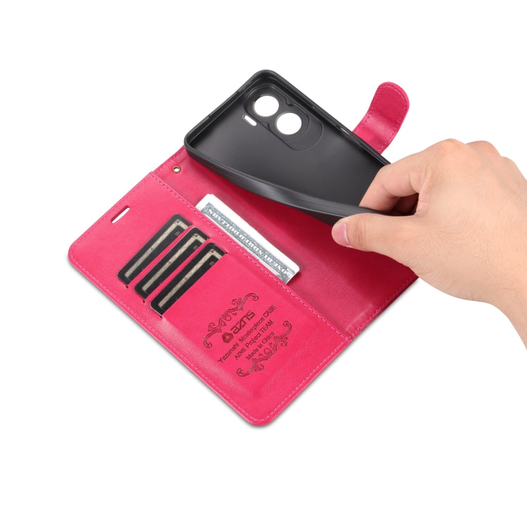 For Honor X50i AZNS Sheepskin Texture Flip Leather Phone Case