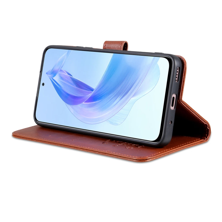 For Honor X50i AZNS Sheepskin Texture Flip Leather Phone Case