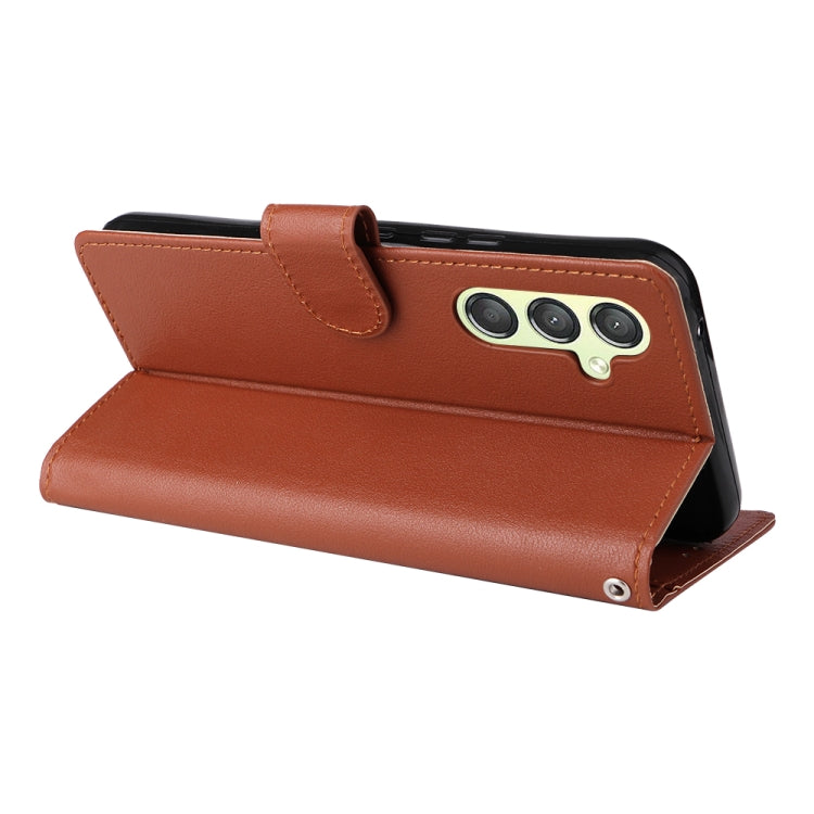 For Samsung Galaxy A24 4G Multifunctional 3 Card Slots Leather Phone Case