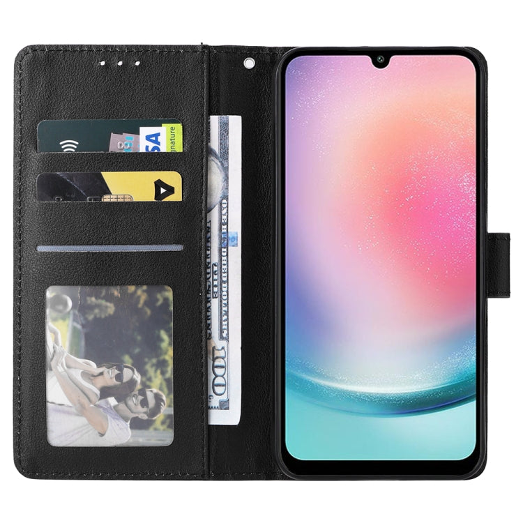 For Samsung Galaxy A24 4G Multifunctional 3 Card Slots Leather Phone Case