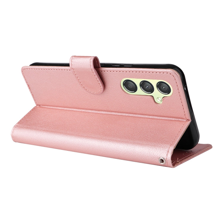 For Samsung Galaxy A24 4G Multifunctional 3 Card Slots Leather Phone Case