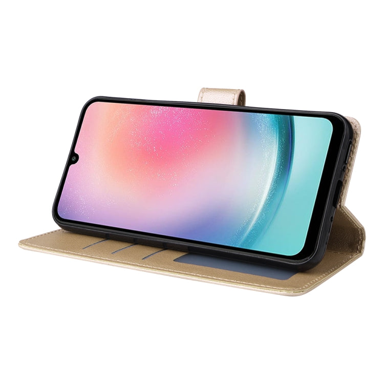 For Samsung Galaxy A24 4G Multifunctional 3 Card Slots Leather Phone Case