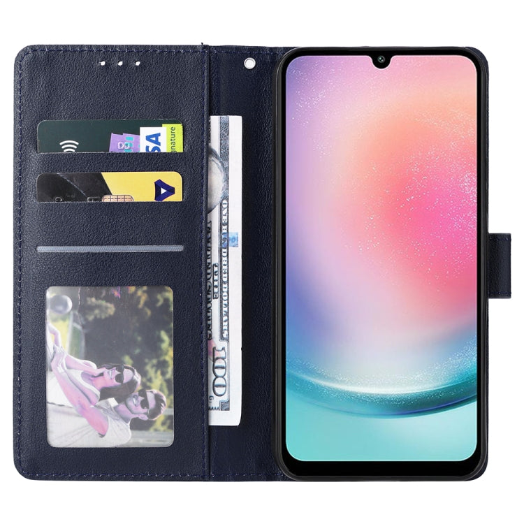 For Samsung Galaxy A24 4G Multifunctional 3 Card Slots Leather Phone Case