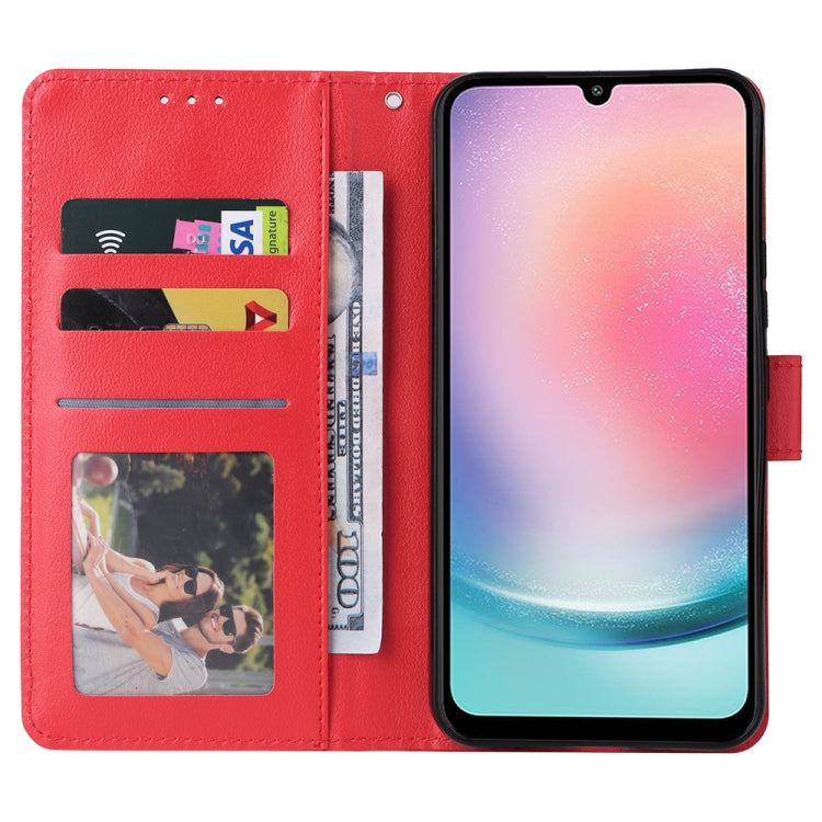 For Samsung Galaxy A24 4G Multifunctional 3 Card Slots Leather Phone Case