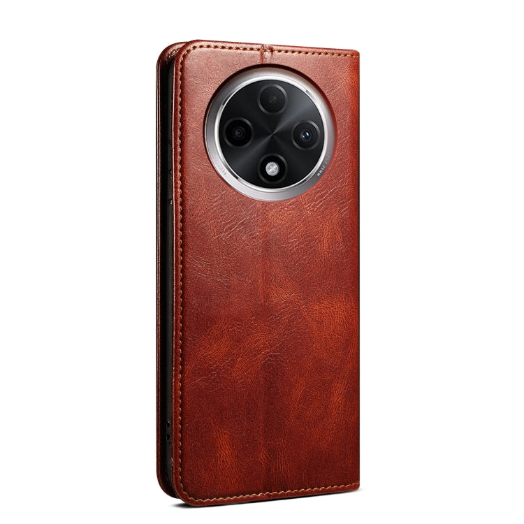 For OPPO A3 Pro 5G Oil Wax Crazy Horse Texture Leather Phone Case