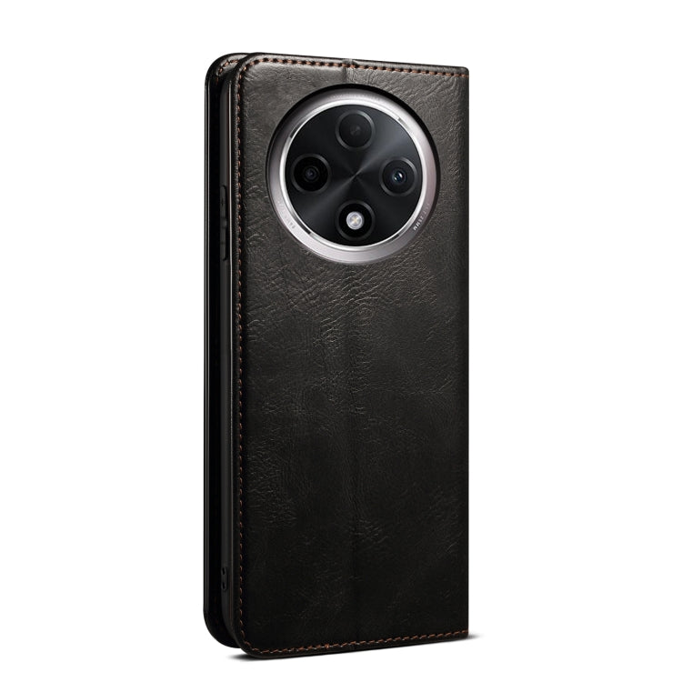 For OPPO A3 Pro 5G Oil Wax Crazy Horse Texture Leather Phone Case