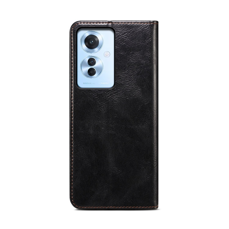 For OPPO Reno11 F / F25 Pro Oil Wax Crazy Horse Texture Leather Phone Case