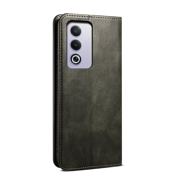 For OPPO A3 Pro 5G Global Oil Wax Crazy Horse Texture Leather Phone Case