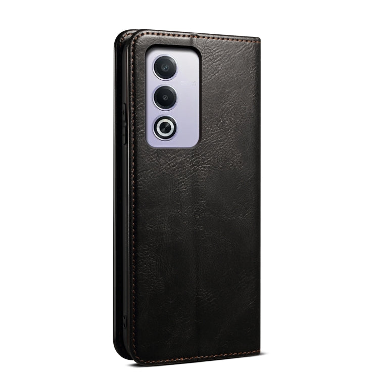 For OPPO A3 Pro 5G Global Oil Wax Crazy Horse Texture Leather Phone Case