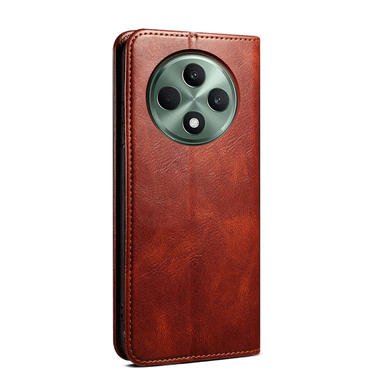 For OPPO Reno12 F 5G Global Oil Wax Crazy Horse Texture Leather Phone Case
