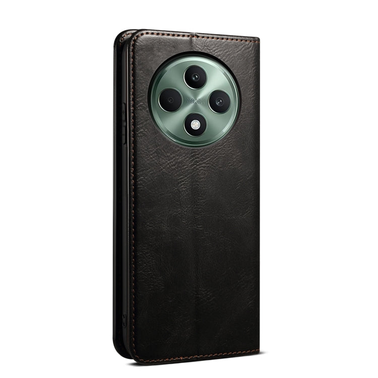 For OPPO Reno12 F 5G Global Oil Wax Crazy Horse Texture Leather Phone Case