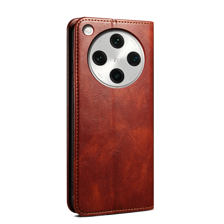 For OPPO Find X8 Oil Wax Crazy Horse Texture Leather Phone Case