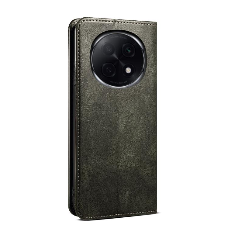 For OPPO A5 Pro Global Oil Wax Crazy Horse Texture Leather Phone Case