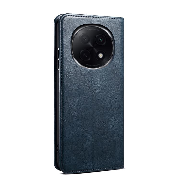 For OPPO A5 Pro Global Oil Wax Crazy Horse Texture Leather Phone Case