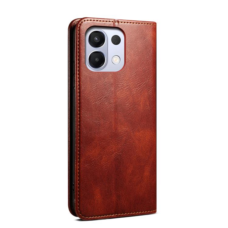 For OPPO K13 5G India Oil Wax Crazy Horse Texture Leather Phone Case