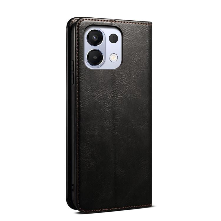 For OPPO K13 5G India Oil Wax Crazy Horse Texture Leather Phone Case