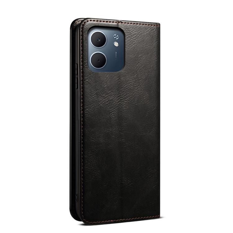 For OPPO Reno14 Pro 5G Global Oil Wax Crazy Horse Texture Leather Phone Case