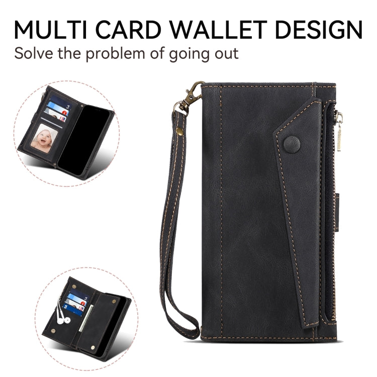 For Google Pixel 8A ESEBLE Retro Frosted RFID Flip Leather Phone Case