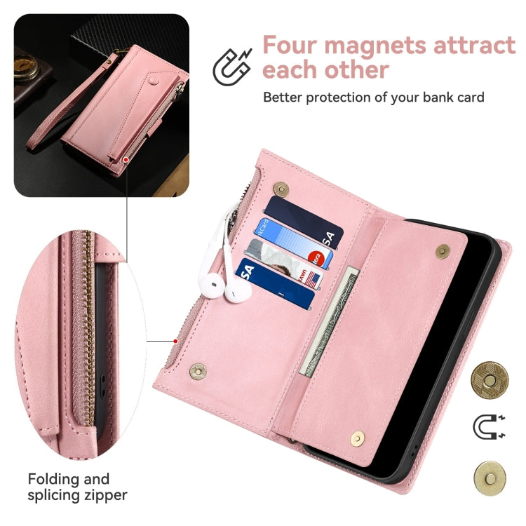 For Google Pixel 8A ESEBLE Retro Frosted RFID Flip Leather Phone Case