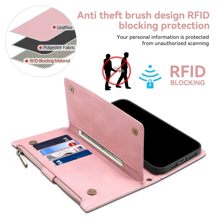 For Google Pixel 8A ESEBLE Retro Frosted RFID Flip Leather Phone Case