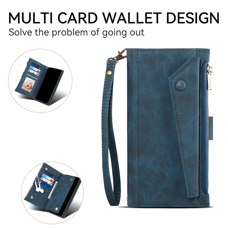 For Google Pixel 8A ESEBLE Retro Frosted RFID Flip Leather Phone Case