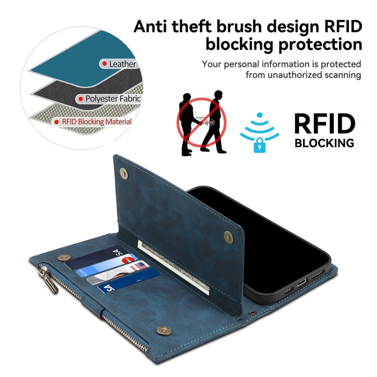 For Google Pixel 8A ESEBLE Retro Frosted RFID Flip Leather Phone Case