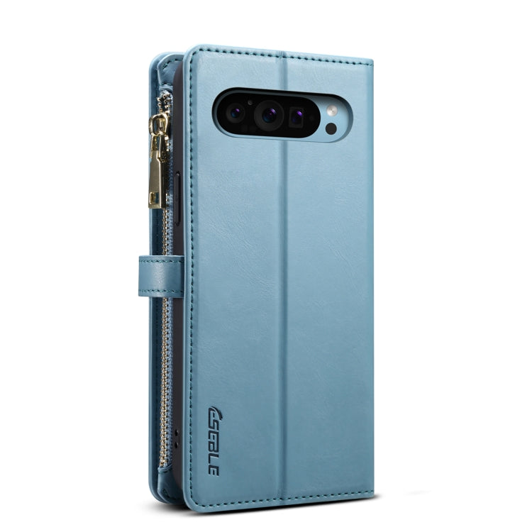 For Google Pixel 9 / 9 Pro ESEBLE Star Series Lanyard Zipper Wallet RFID Leather Case