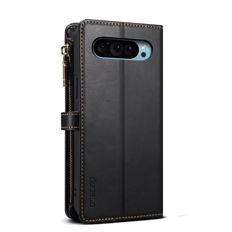 For Google Pixel 9 / 9 Pro ESEBLE Star Series Lanyard Zipper Wallet RFID Leather Case