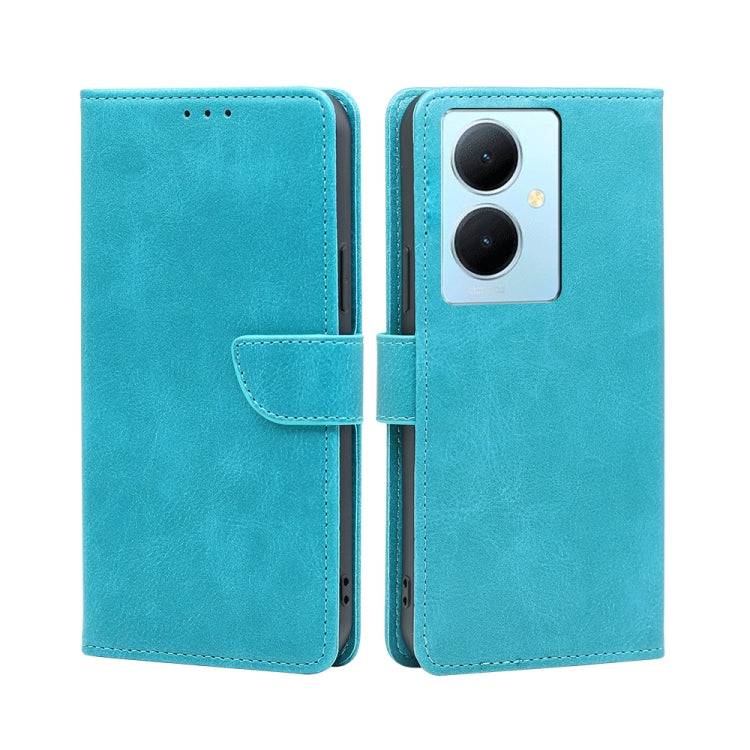 For vivo Y78 Plus 5G Calf Texture Buckle Flip Leather Phone Case