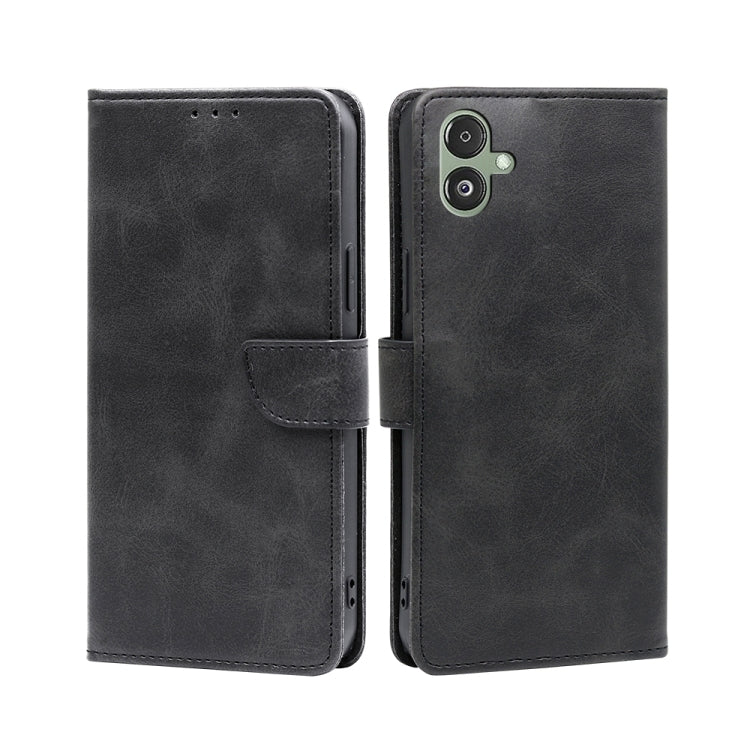For Samsung Galaxy F14 5G Calf Texture Buckle Flip Leather Phone Case