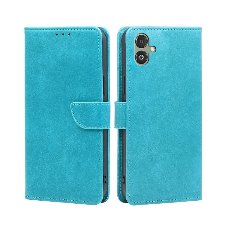 For Samsung Galaxy F14 5G Calf Texture Buckle Flip Leather Phone Case